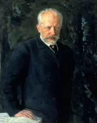 Portrait of Piotr Ilyich Tchaikovsky, Russian composer
